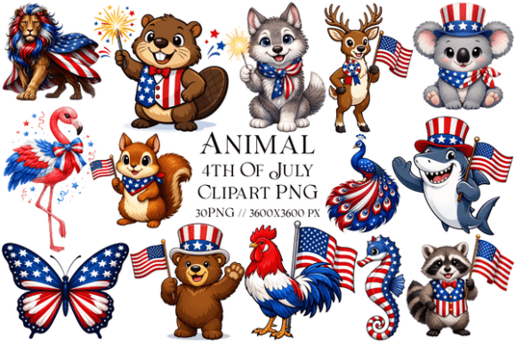 Download Animal 4th of July PNG Clipart - Premium Resources