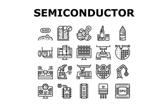 Download Semiconductor Manufacturing Plant Icons - Manufacturing plant Collection