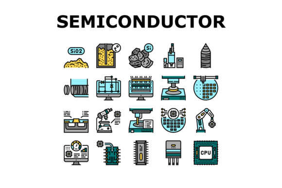Download Semiconductor Manufacturing Plant Icons - Manufacturing plant Collection
