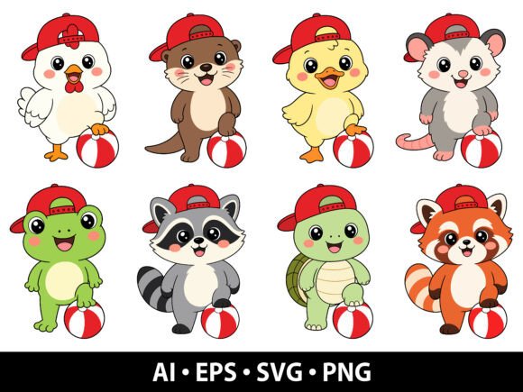 Download Cute Summer Animal SVG Bundle - Premium Resources