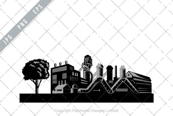 Download Eco-Friendly Manufacturing Plant EPS PNG - Manufacturing plant Collection