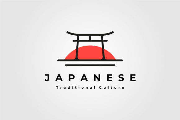 Download Torii Gate Logo Japanese Culture Vector - Japanese culture Collection