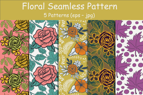 Download Flowers Seamless Patterns. Floral Repeat - Repeat Collection