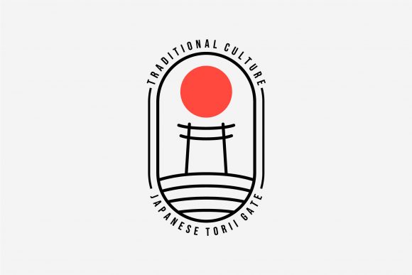 Download Badge Torii Gate Japanese Culture Logo - Japanese culture Collection